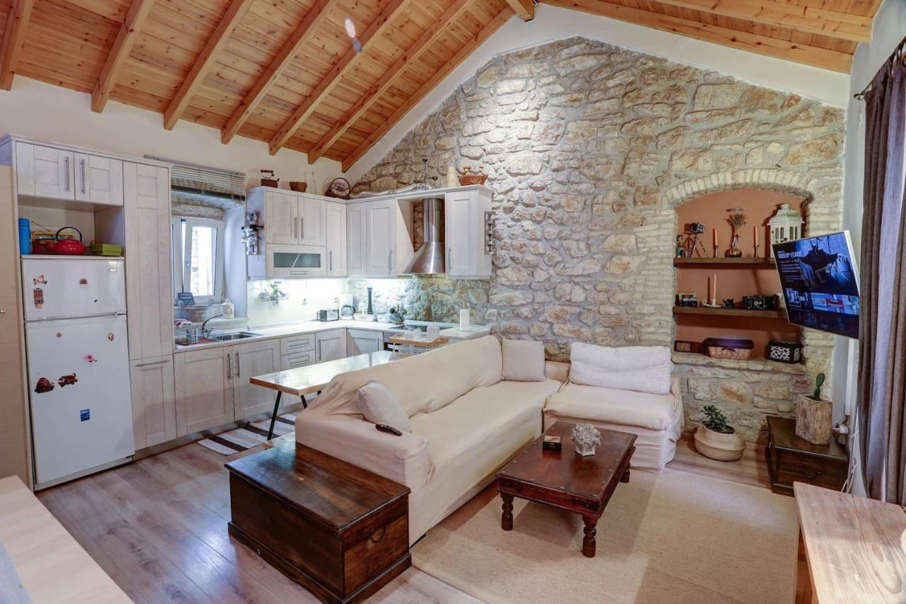 Luminous 2Bd Stone Apt In The Alleys Of Corfu Town Exterior foto